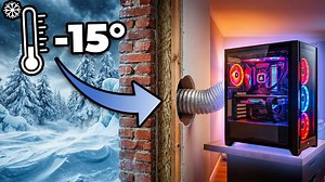 I cooled my PC using the outside air