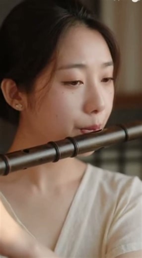 Emotional Bamboo Flute | Beautiful Girl Playing Flute – Deep Sad & Peaceful Melody