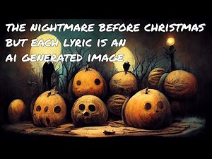 This is Halloween, but each lyric is an AI Generated Image