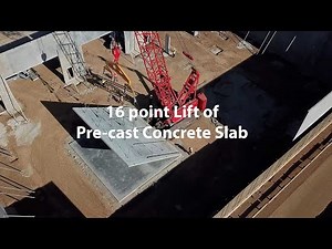 16 point Lift of Pre cast Concrete Slab
