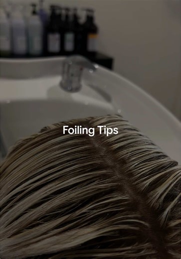 3 important tips when foiling to the root🪄 #hair #hairtok #schwarzkopf #trendyhair #haireducation