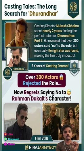 The 2-Year Casting Struggle Behind Dhurandhar | 300+ Actors Rejected!