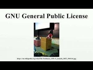 GNU General Public License