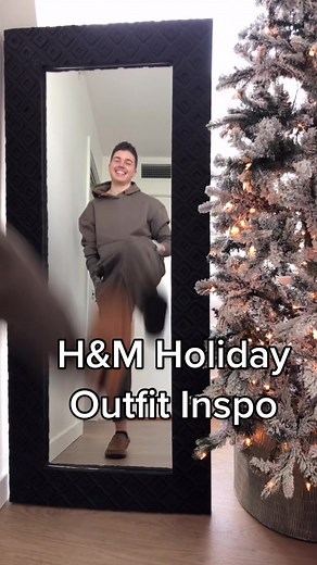 Which outfit are you picking?!🎄@hm.official #hmhaul2021 #menswear #fashioninspo #holidayaesthetic