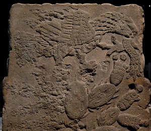 Aztec Eagle teocalli monument