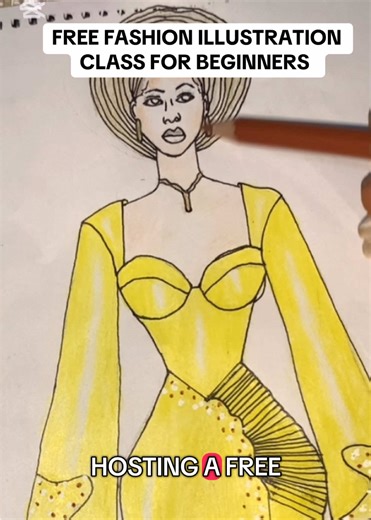 FREE FASHION ILLUSTRATION CLASS FOR BEGINNERS THIS CLASS IS DESIGNED TO HELP YOU FINALLY START FASHION ILLUSTRATION WITH CONFIDENCE, EVEN IF YOU'VE NEVER DRAWN BEFORE. IF YOU'RE TIRED OF FEELING STUCK, CONFUSED, OR UNSURE WHERE TO START, THIS IS FOR YOU. YOU'LL LEARN HOW TO SKETCH YOUR IDEAS, BRING THEM TO LIFE, AND EVEN START TURNING YOUR SKILL INTO INCOME. BEAUTIFUL CLOTHES COMMENT CLASS OR DM ME TO JOIN THE WAITLIST NOW. LIMITED SPACE AVAILABLE #fashion #fashionillustration #tiluxillustration