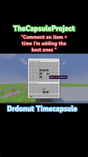 “Your item goes in my Minecraft time capsule… how long should I lock it? 👇” #minecraftshorts