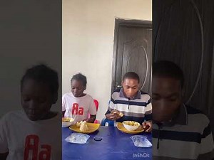 Swallow competition between a boy and a girl