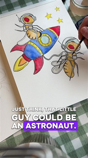 Did you know, fruit flies were the first living organisms to go to space? 80 years ago, back in 1946, scientists wanted to know if it was safe for people to go to space. Because, you know, it’s pretty scary up there, there’s a lot of radiation, and we just didn’t know how it would affect living things. So scientists launched fruit flies 68 miles into space in a rocket called the V-2! And fortunately they all came back alive and fine, showing it was safe for living things to go to space So withou