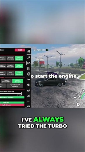 Drag Camaro Tune: Turbo vs. Supercharger Speed #roblox #roanokeroblox