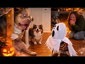 Hilarious Dog Prank – Ghost Puppy Scares Everyone! 👻