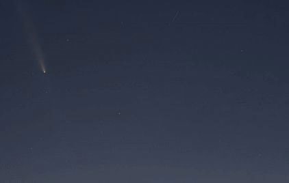Bright Comet Appears Over Golden Gate Bridge