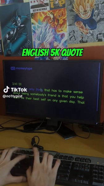 Typing 154 WPM English 5K Quote 🔥🔥 #fyp #foryou #asmr #typing #typingasmr #monkeytype #dataentry #typingjob