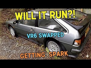 Getting spark!! 1986 scirocco VR6 engine swap!