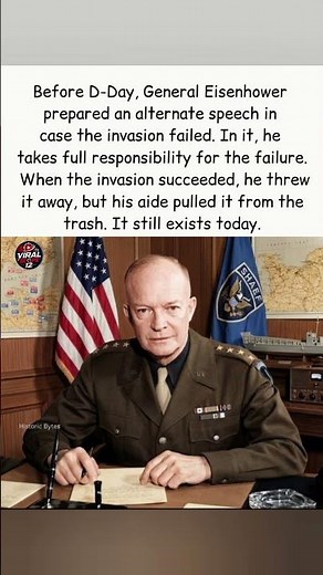 Eisenhower’s Secret Speech: The Failure He Prepared For#DDay #Eisenhower #WWII #HistoryFacts