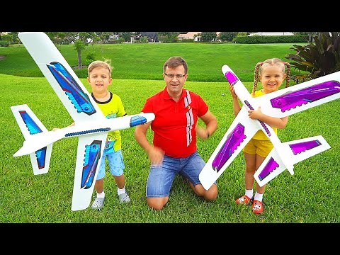 Diana and Roma learn how to have fun and play different games outside