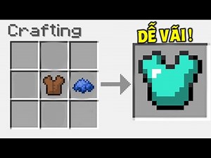 SURVIVAL CHALLENGE AND CRAFTING DIAMOND ARMOR IS EXTREMELY EASY IN MINECRAFT!! *COW LEATHER ARMOR...