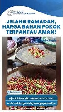 Harga Bahan Pokok di Pasar Sentral Kota Gorontalo, Masih Terkendali Jelang Ramadan