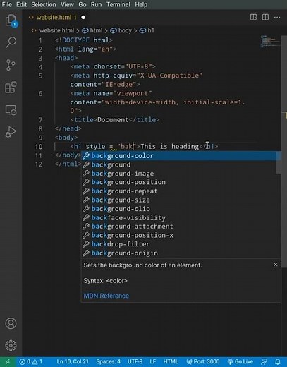 How to add inline CSS in HTML? #webdevelopment