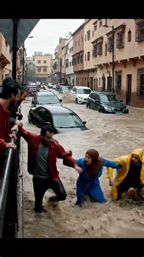 فيضانات مدينة تطوان المغرب