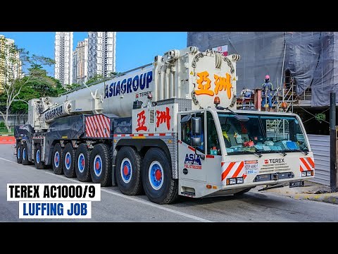 Asiagroup | Terex AC1000 HA50 luffing | Counterweight Setup