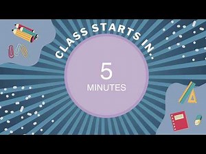 Class Starts in 5 Minutes ⏱️ Get Ready Countdown Timer for Classroom (Light Music)