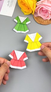 32K views · 338 reactions | Title: "Easy Origami Dress Tutorial for Kids" Hashtags: - #ParentChildHandicraft - #Origami - #HandmadeOrigami - #OrigamiTutorial - #KidsCrafts paper craft | paper craft ideas | Facebook