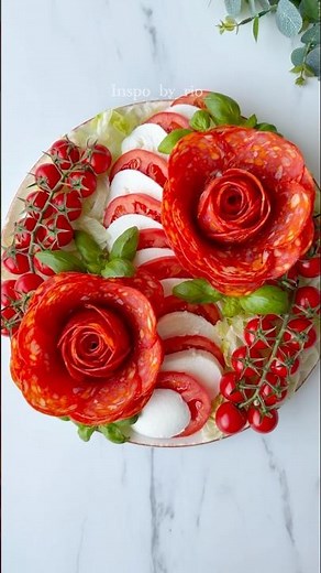 Easy Antipasti Platter Tutorial ✨🍅🌹#shortvideo
