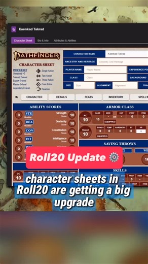Play D&D and TTRPGs Online! on Instagram: "7 NEW character sheets and builders are now available in the Roll20 VTT! @DemiplaneRPG lets you easily create character sheets for these iconic RPGs: Alien RPG, Candela Obscura, Cyberpunk RED, Daggerheart, Marvel Multiverse RPG, Pathfinder 2e, Vampire the Masquerade 5e, and Starfinder 2e. Try it today! #ttrpg #ttrpgtok #roll20 #charactersheet #pathfinder2e #daggerheart"