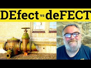 😎 DEfect vs deFECT Meaning - How to Say Defect - Defector Defined - Defective Definition