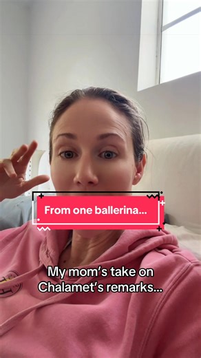 Haven’t heard anyone say it yet and it was my mom’s immediate remark #ballerinas #ballet #opera #timotheechalamet