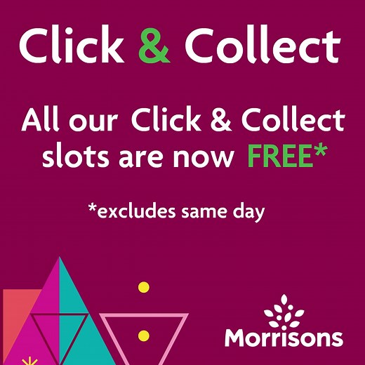 49K views · 81 reactions | Planning a shop? Click & Collect slots are now FREE (excl same day), so order online and we'll get it ready for you. | Morrisons | Facebook