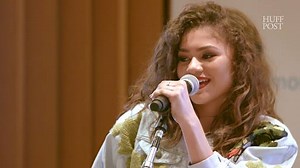 As part of Verizon’s #WeNeedMore campaign, Zendaya gave students a behind-the-scenes look into music recording while teaching them the importance of STEM education. | HuffPost