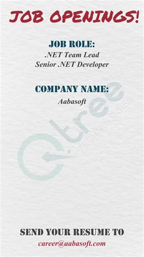 Aabasoft Hiring .NET Professionals | Team Lead & Senior Developer Jobs