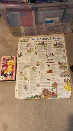 Sesame Songs Home Video Sing Hoot And Howl With The Sesame Street Animals 1991 VHS 📼