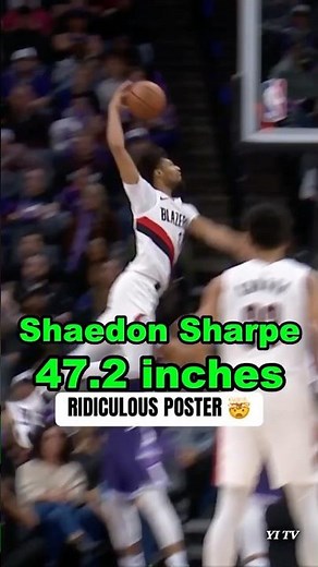 Shaedon Sharpe New record for vertical jump height 47.2 inches | #nba #basketball #nbahighlights