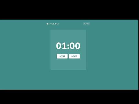 1 Minute Timer Demo: The Best Free Online Timer for Micro-Breaks & Focus