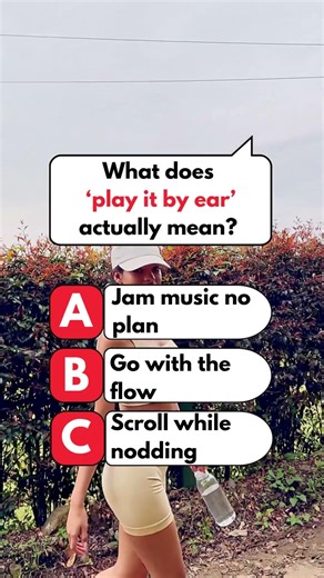 Learn English Tip 105 play it by ear#KhangVinhLe #idiomsinenglish #English