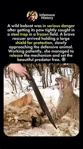Saving A Trapped Bobcat