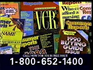 Consumer Reports Magazine commercial 1988