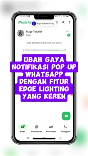 Cara merubah gaya notifikasi whatsapp... #tutorial #cara #whatsapp #whatsapptricks #whatsapptips #androidtricks #foryoupage #trending #xyzbcafypシ #fypシ゚