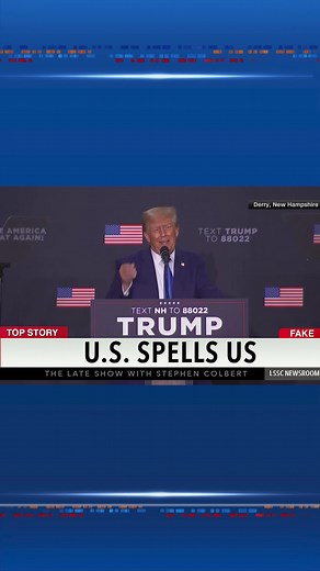 Spell along with us! 🇺🇸 #colbert #trump #politics