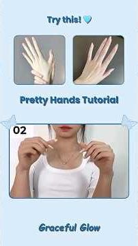 Pretty Hands Tutorial! 🎀✨ #fyp #fypシ゚viral #viral #bts #glowup #korean #koreanskincare #aesthetic