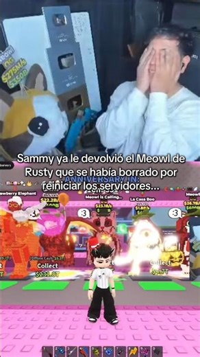 Sammy ya le devolvió el Meowl de Rusty que se había borrado por reiniciar los servidores #drakonite