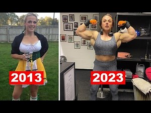 THEN and NOW - Gemma Lancaster transformation | Beautiful muscle girl transformation 2013 to 2023