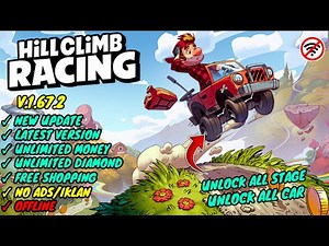 Hill Climb Racing MOD Apk v1.67.2 NEW UPDATE - Unlock All Car, Stage, Unlimited Money || GAMEPLAY‼️