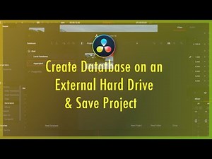 Create Database on an External Hard Drive for DaVinci Resolve | Save Projects on External Hard Drive