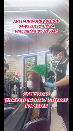 ❤️❤️ CHINESE NEW YEAR AND VALENTINES DAYPROMO 2026 ❤️❤️😍 WE ARE NOW ACCEPTING PAYMENTS THROUGH ATOME AND GRAB PAY LATER GET FREE BRAZZILIAN TREATMENT AND FREE HAIRCUT IN EVERY HAIR REBONDING WITH COLOR!!! HAIR HILITES WITH BASE COLOR AND HAIR BALAYAGE !! LOW CHARGES ON ALL HAIR SERVICES. AVAIL NOW. !! LOCATION: ART HAIRWORKS STUDIO LEVEL 04-93 LUCKY PLAZA ORCHARD ROAD. FOR MORE INFORMATION PLEASE DM ME OR WATTSAPP ME AT 82075311 mrrebondsingapore mrrebond hair or brazilian #rebond #foryou #sing