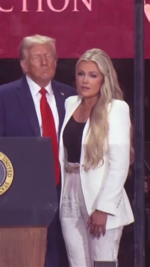 MOMENT: Trump Hugs Erika Kirk At The Conclusion Of The Memorial For Her Late Husband Charlie | AC1B