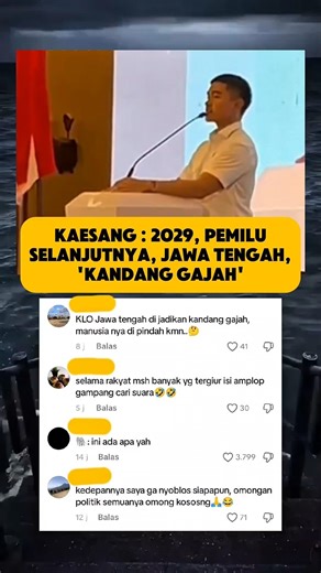 Kaesang: 2029, next election, Central Java, 'Elephant Cage' #trending #shorts #viral